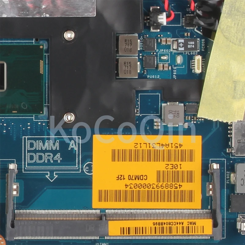 Notebook Mainboard para Dell Latitude 5480 E5480 La-e081p 0nxr5 04x333 0w86dg 06g614 026kgv i3 i5 i7 7th Genaptop Motherboard - Imagem 3