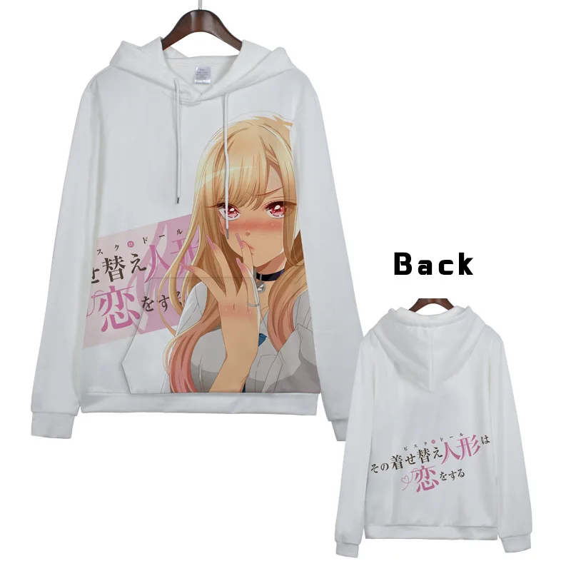 

Anime Hoodie My Dress-Up Darling Kitagawa Marin Women Girl Man Costume Pullover Hoody Jumper Hooded Sweatshirt Clothes