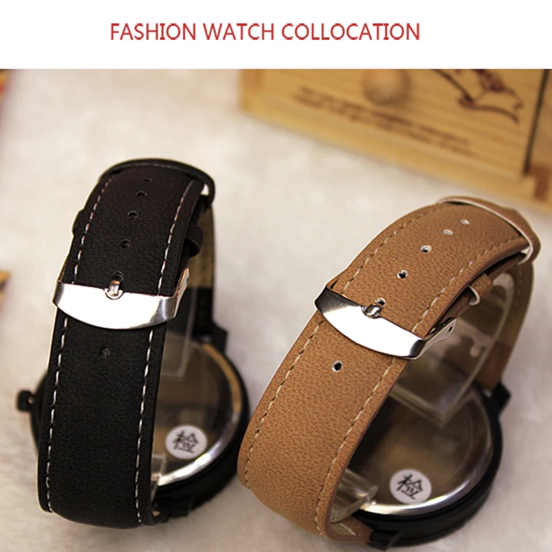 Women Watches Fashion Casual Big Number Analog Watches for Woman Leather Band Ladies Quartz Wristwatches Relógio Feminino - 6