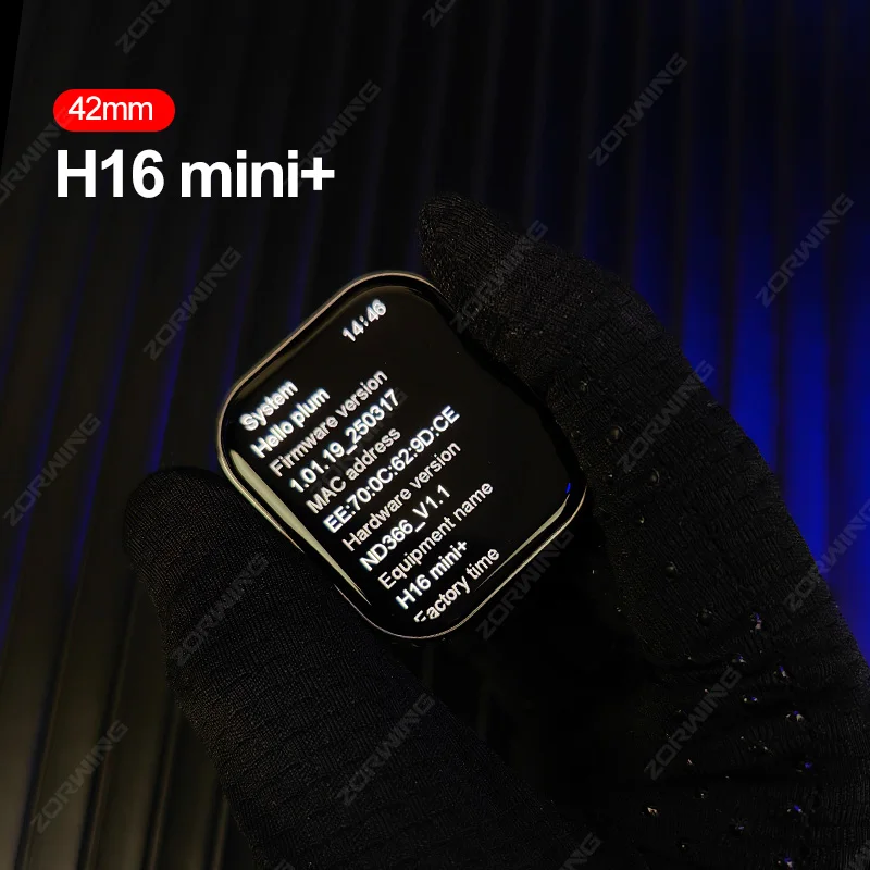 H16 Mini+ 42mm Smart Watch AMOLED 1GB ROM Local Music Women Sport Watches Series 10 AOD Mode Compass Smartwatch for Android IOS 3
