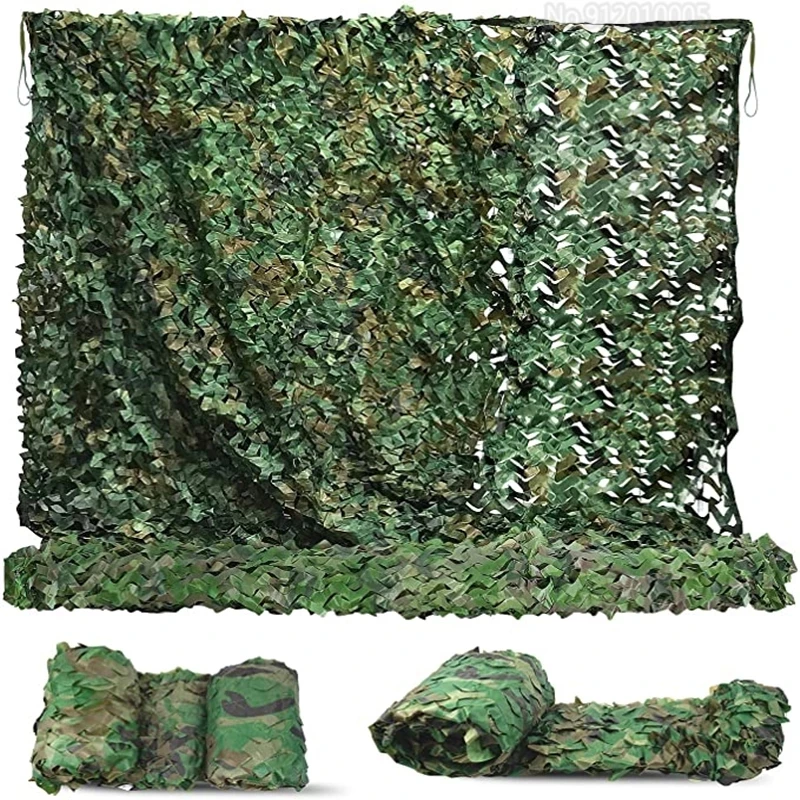Description Picture 2 of itemMilitary camouflage net hunting camouflage net for awning gazebo, car tent, garden sun net, camouflage mesh white army green