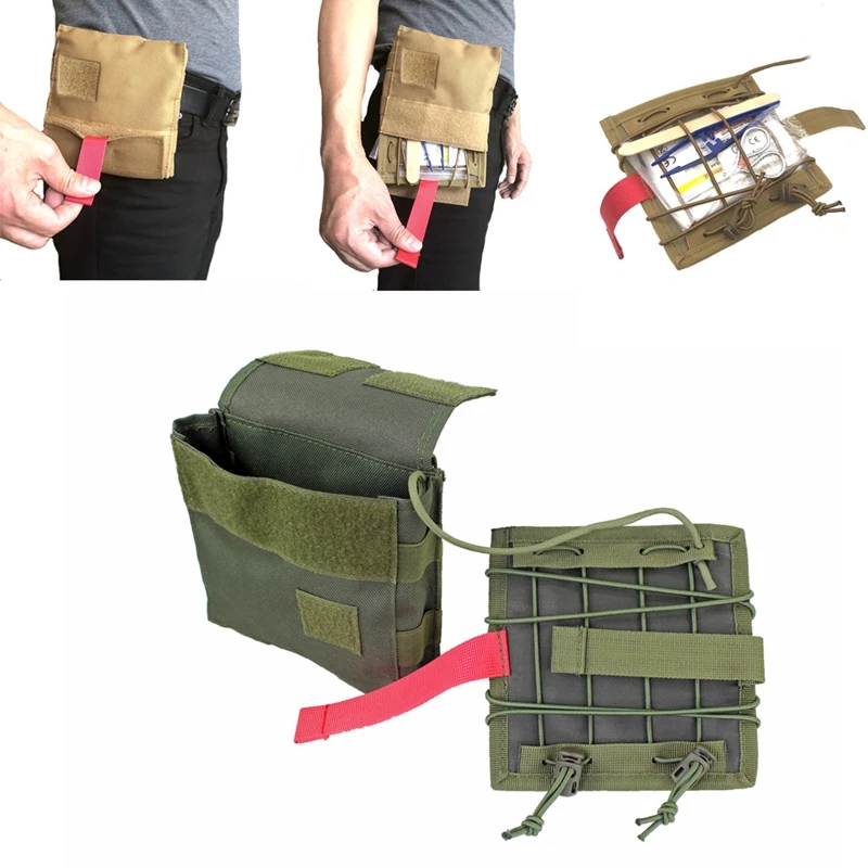 

IFAK Pouch Tactical MOLLE Medical Pouch First Aid Bag Rip Away Panel Quick Pull EMT Bag for Emergency Survival Camping Hiking