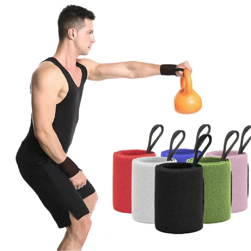 Fitness Wrist Wraps Sollevamento Pesi Palestra Cinturini Da Polso Crossfit Training Imbottito Thumb Brace Strap Power Hand Support Bar Wristband