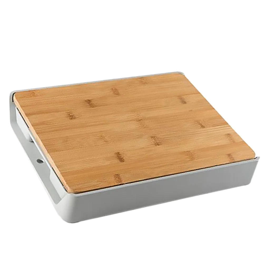 

Eco-friendly Kitchen Bamboo Chopping Board Plastic Drawer Type Cutting Board