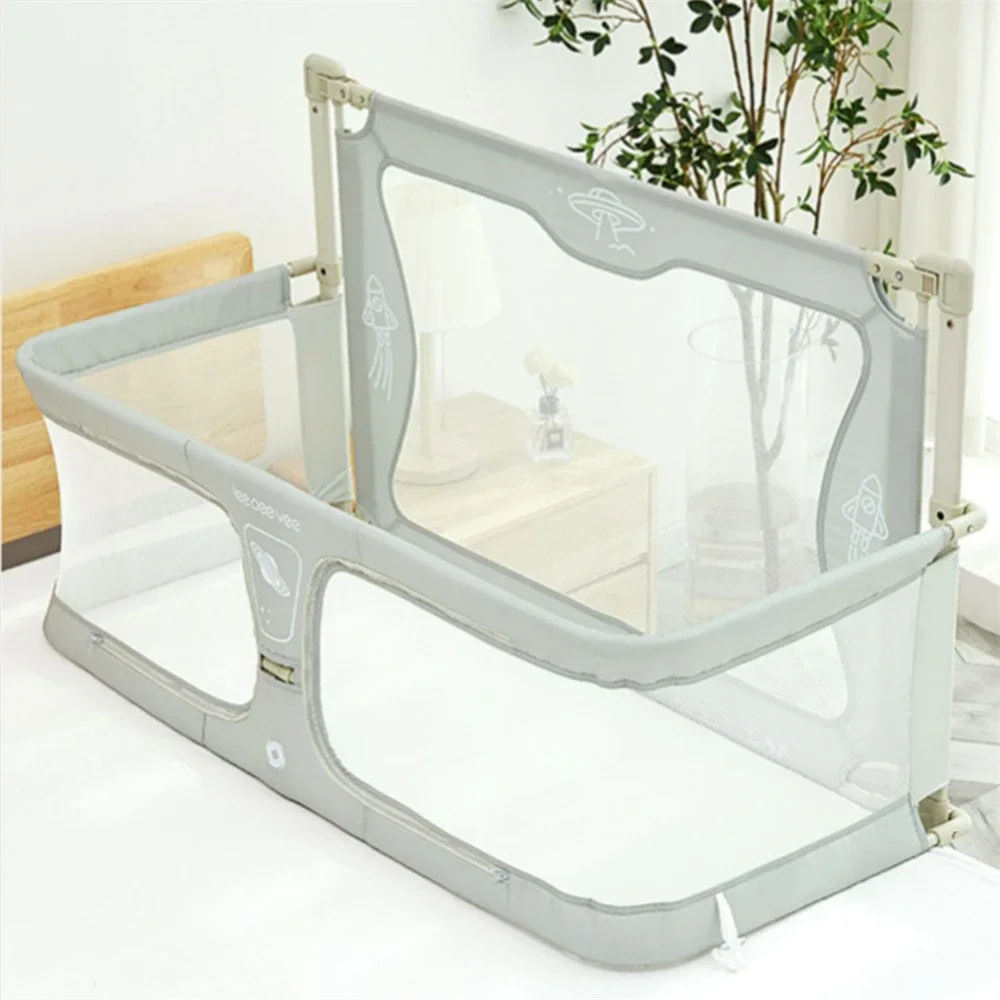 Portable 3 in 1 Baby Crib for Child Bed Barrier Safety Railings Kids Babies Safety Rail Guard Liftable Protective Side Bed