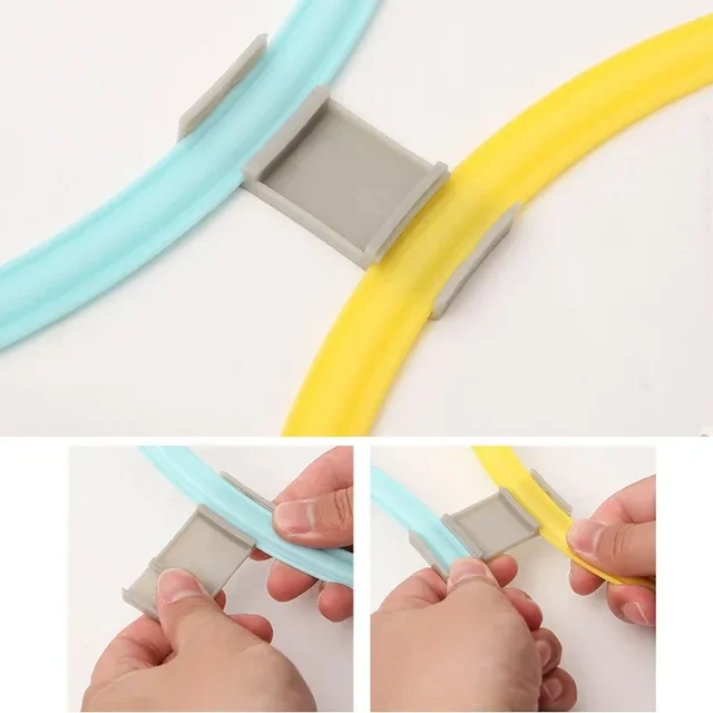 New Outdoor Kids Funny Physical Training Sport Toys Lattice Jump Ring Set Game 10 Hoops 10 Connectors for Park Play Boys Girls 5