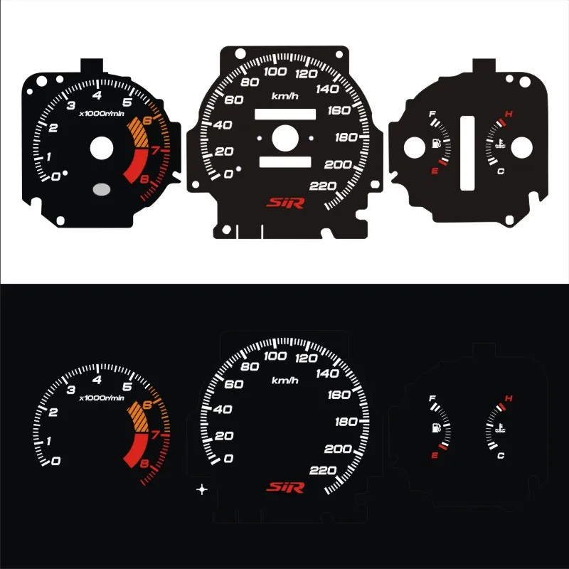 SD Motor EL Glow Gauge for Civic EK 1996 1999 Manaul Automatic Transmission