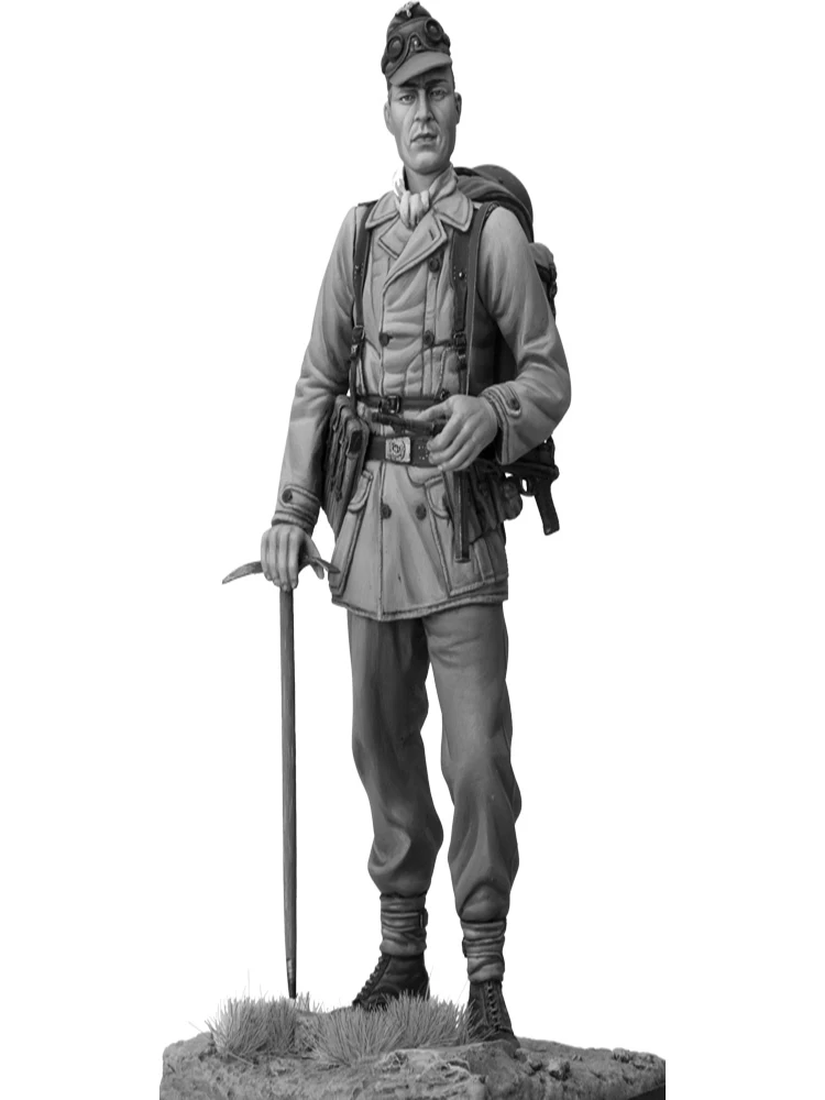 Neuer unmontierter 1/16 120MM Gebirgsjäger Soldat 120mm Resin-Bausatz DIY Spielzeug Unbemaltes Resin-Modell