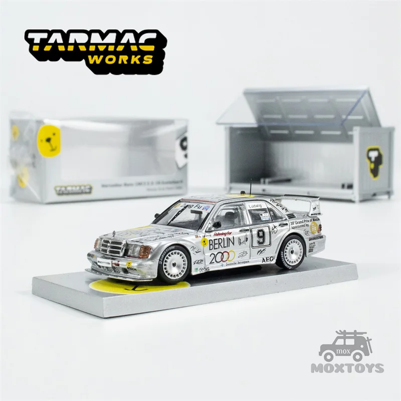 Tarmac Works 1:64 190 E 2.5-16 Evolution Ii #9 Con Container Diecast Model Car