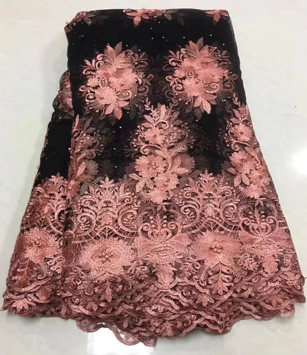 

Latest Nigerian Dry Lace Fabric with Aso Oke Swiss Voile Lace in Switzerland 2018 High Quality with Stones For Wedding