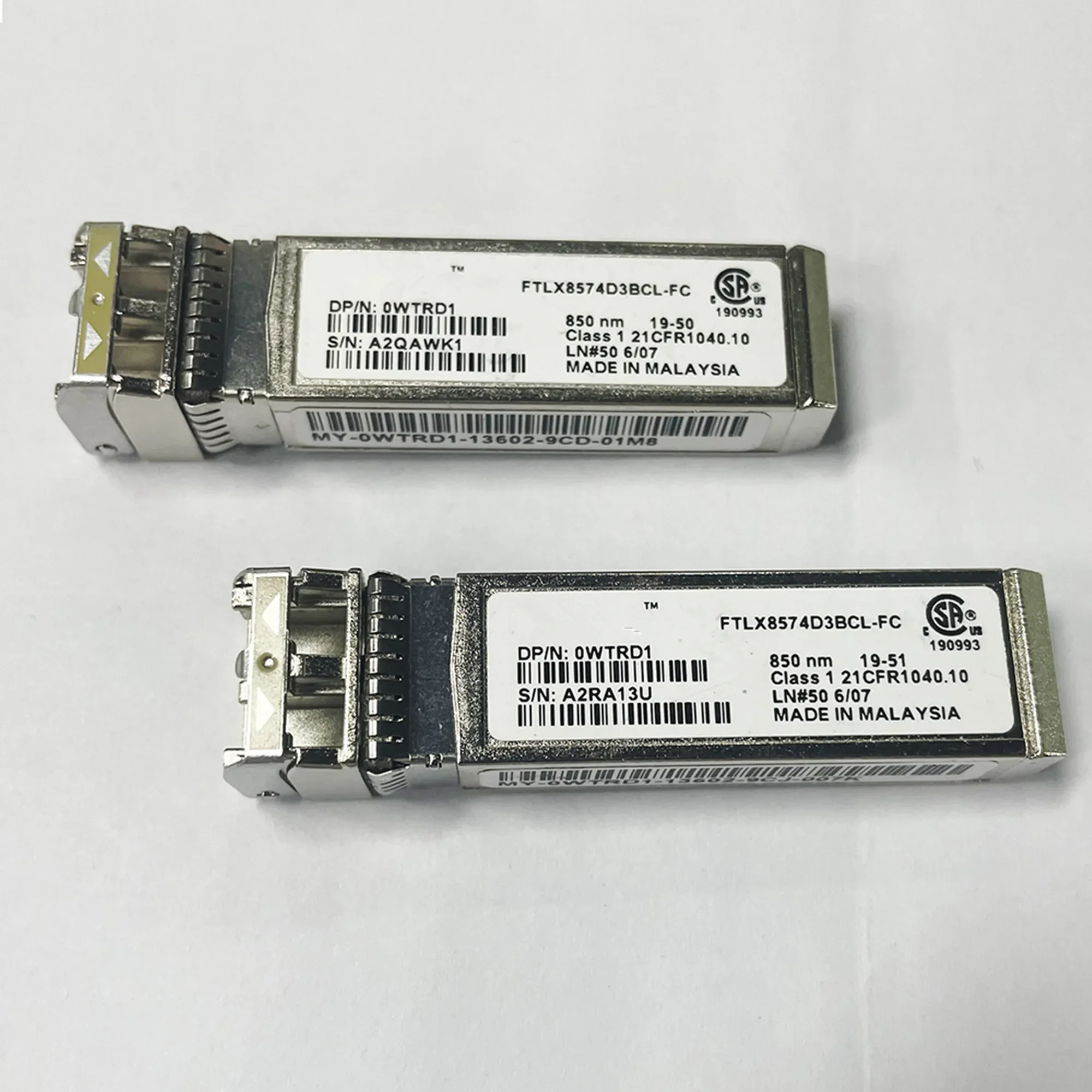 Del/SFP Transceiver 10G FTLX8574D3BCL-FC/0WTRD1/850nm 300m Sr 10GB Fiber Optical Module/Multimode Dual Fiber Transceiver Module 10gb sfp module multimode 300m mm duplex sfp transceiver lc optical connector sfp 10g sr compatible with cisco mikrotik switch