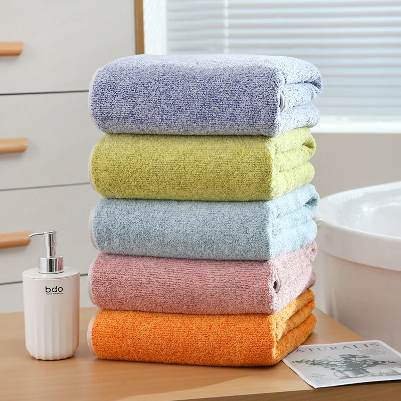 Bamboo Charcoal Terry Bath Towel Set Adult Bamboo Carbon Fiber Bathroom Towel Microfiber Hair Face Hand Bath Set