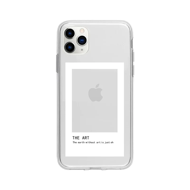 Creative Frame Transparent Shockproof Phone Case - Durable & Protective Cover