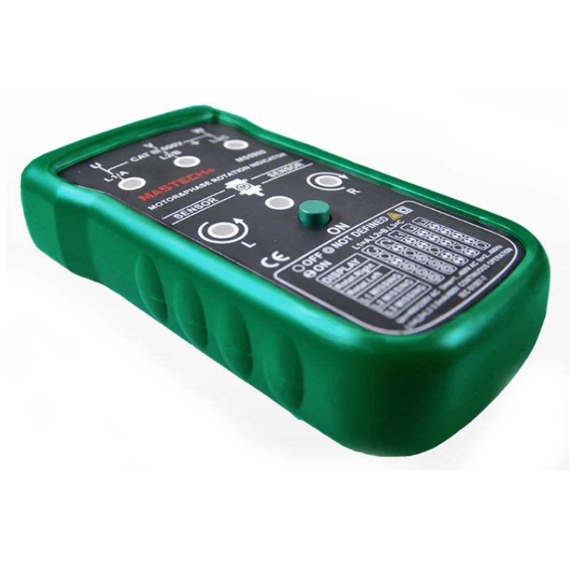 Mastech MS5900 3 Motor Meter Sequence Tester Digital Tecrep Non-contact Rotary Field Indicator LCD Handheld Portable Multimetro