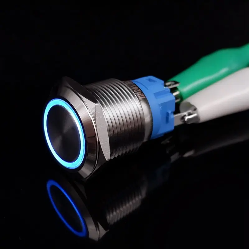 On Off PC Power Metal Waterproof Push Button Switch 12v for Car Ignition Switches Momentary/Latching NC 5V 220V 12 16 19 22 mm - Image 16