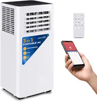 Small Air Conditioner Portable 10,000 BTU with Built-in Dehumidifier - Portable AC unit for rooms up to 450 sq ft - W 1
