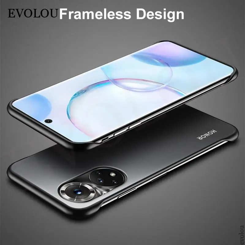 Frameless Matte Hard PC Translucent Back Cover Phone Case