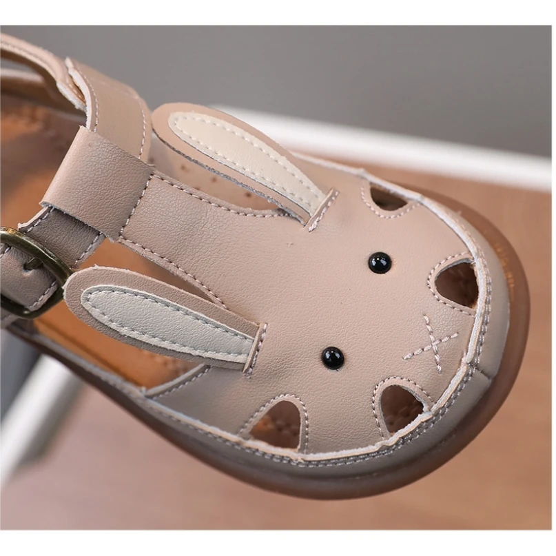 Summer Baby Girls Sandals Cartoon Animals Bunny Bear Children's Beach Shoes Healthy Arch Boys' Casual Sandals 5