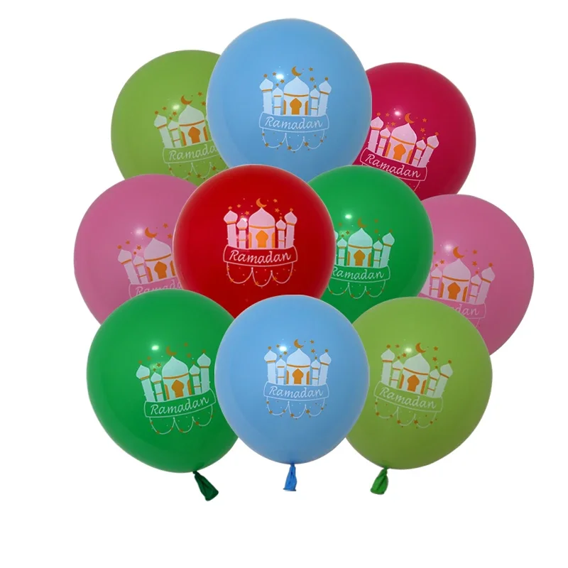 thumbnail image 1 of 10 globos de látex Eid Mubarak para decoración de Ramadán Kareem, globos de aire, suministros para fiestas musulmanas, festivales islámicos, Ramadán Mubarak 2024, 1 of 5