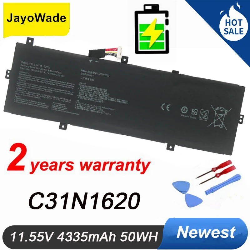 

New C31N1620 Laptop Battery for Asus ZenBook UX430 UX430UA UX430UN UX430UQ UX430UQ-GV015T PRO PU404 PU404UF 11.55V 50WH C31N1620