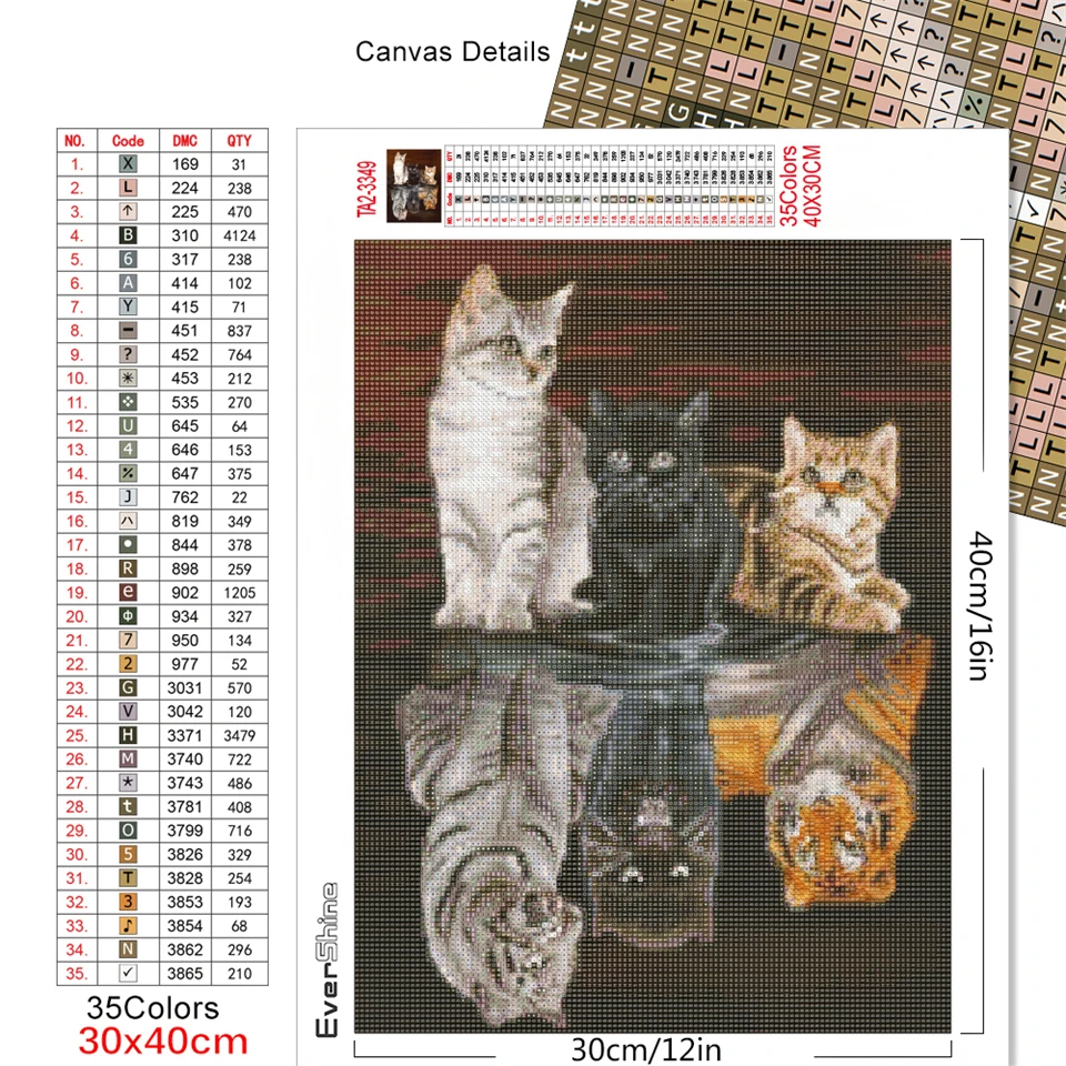 Diamond Painting 5D Cat Full Square Diamond Embroidery Animals Rhinestones Mosaic Home Decor
