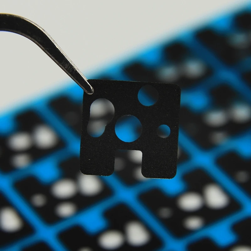 Interruptor de Teclado Mecânico Adesivo Filme Eixo Junta Poron Eva Ixpe Material Eixo Underpad Hot Plug 120 Pcs - Imagem 2