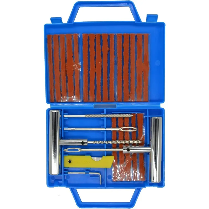 ערכת תושבת צמיגים חזקה 12/26 יחידות - כלי מקצועיים לתיקון צמיגים ללא צינור לרכבים ערכת תושבת אוניברסלית לתיקון צמיגים