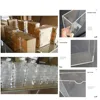 Acrylic Storage Box For A4 Paper Office Data File Card Slot Transparent Plexiglass Book Magazine Display Wall Mounted Holder 5