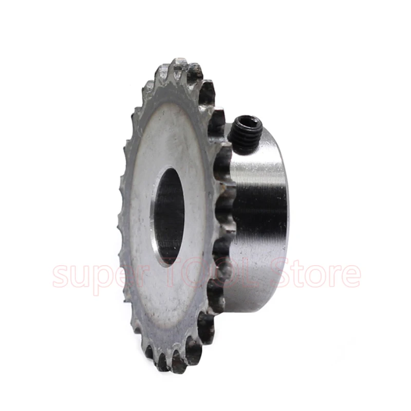 1pc 8-30 Teeth 04C Industrial Sprocket Wheel Precision 45# Steel Chain Gear Bore 6-15mm Pitch 6.35mm Harden M5 Screw Hole