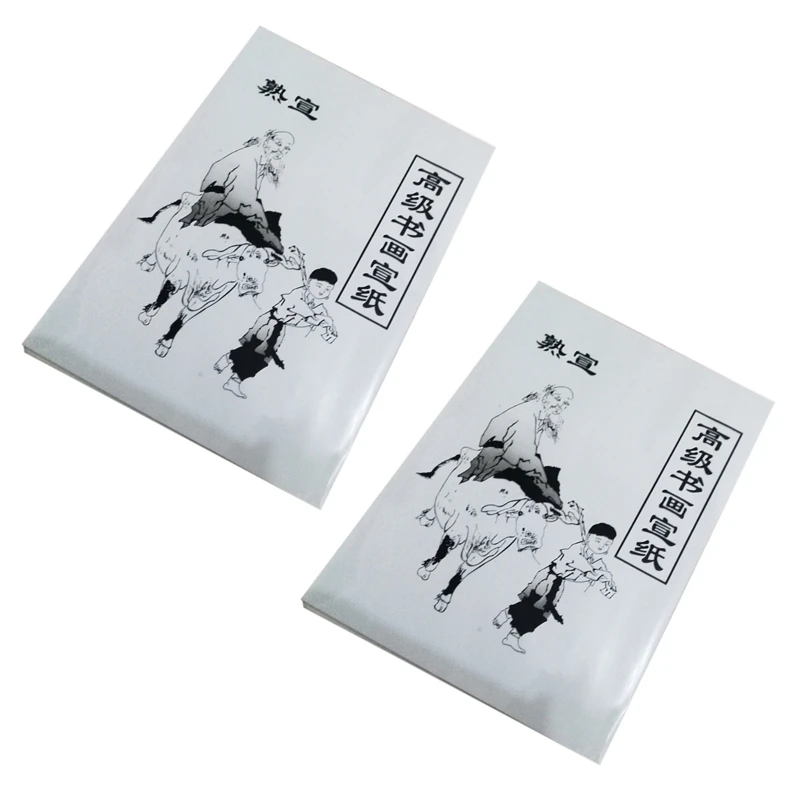 60 Sheet White Painting Paper Xuan Paper Rice Paper Chinese Painting And Calligraphy 36Cm X 25Cm