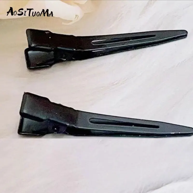 10PCS Black Duckbill Hair Clips Nonslip Alligator Hair Clips Barber Salon Styling Dying Accessories hair clips hair accessories