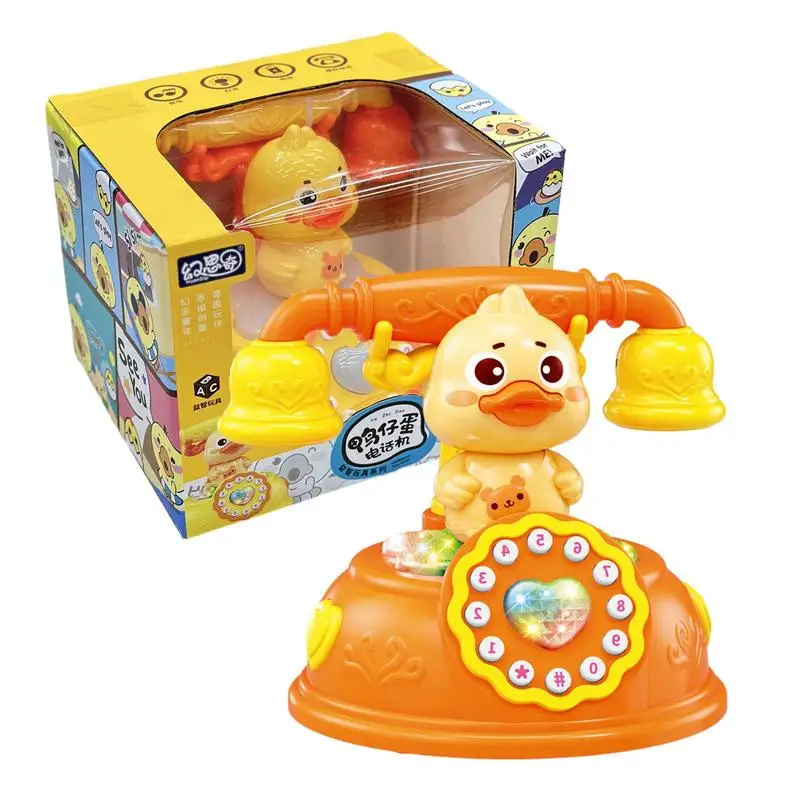 

Kids Telephone Early Educational Toy Cartoon Music Learn Simulated Landline Parent-child Interactive Game Toys Gift