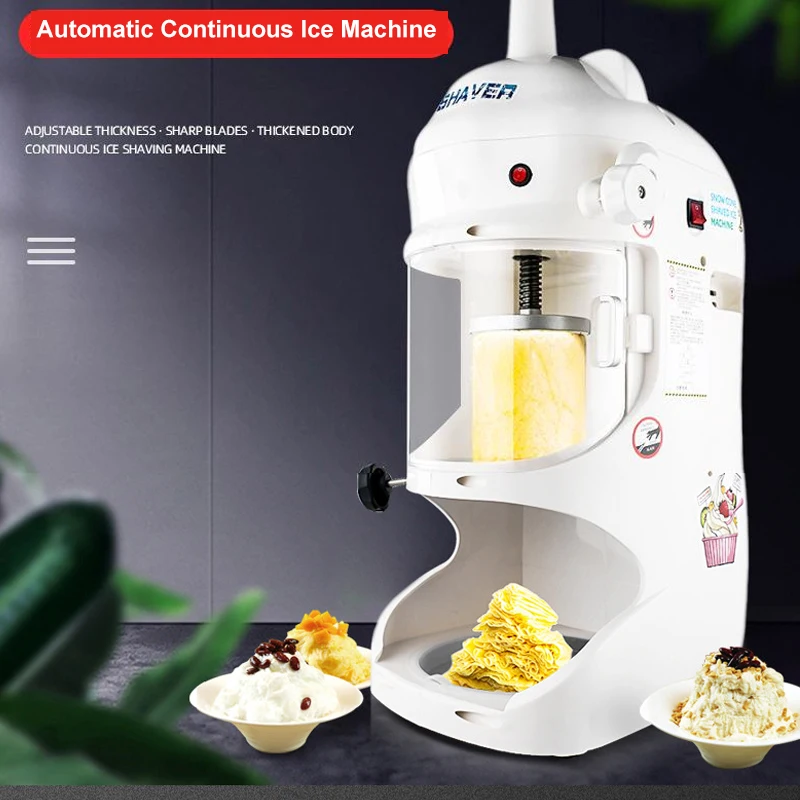 

Electric Snow Ice Crusher Machine Of Bar Equipment Commercial Snow Ice Maker Ice Shavers Ice Crushing Machine Sand Ice Making