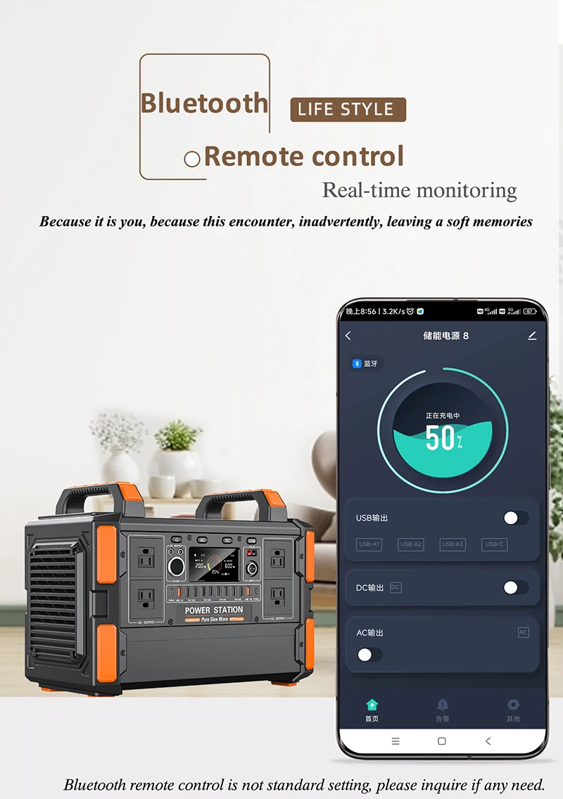LiFePO4 Portable Power Station 1200W 1008WH Mobile Power Supply Solar Generators