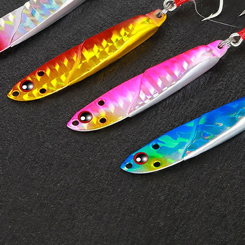7/10/15/20g Fishing Lures Hard Artificial Wobblers Metal Jig Spoons Minnow Bandits Casting Iron Plate Fishing Tackle Accessories