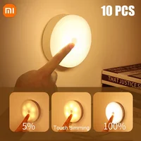 Xiaomi LED Touch Night Light 500mAh Battery USB Rechargeable Wireless Led Lamp Magnetic For Bedroom Bedside Table Lighting 1