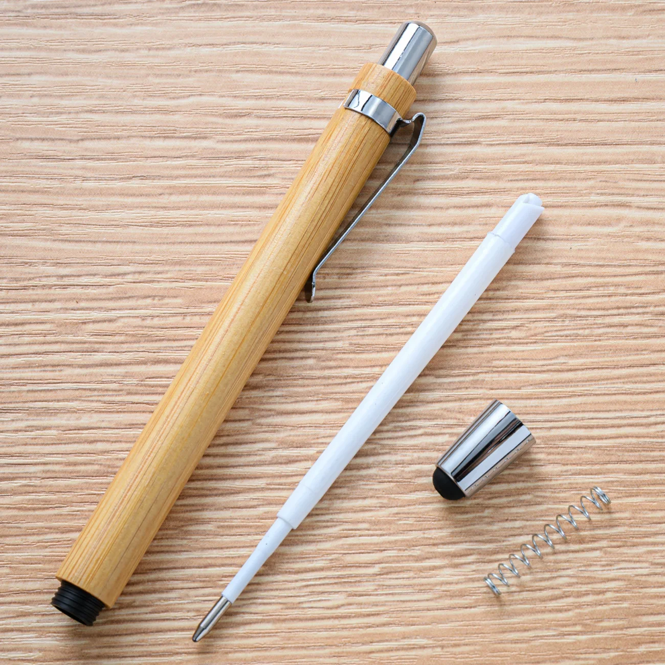 10-100Pcs Bamboo Multifunctional Touch Pen Personalized Ballpoint Pens Office Supplies Business Baptist Gift ballpoint pen