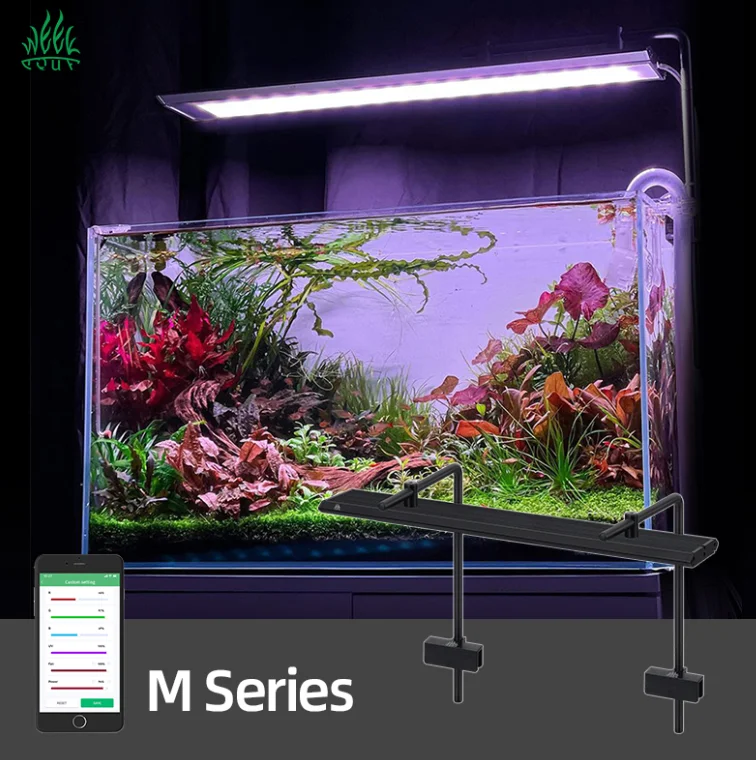 WEEK AQUA M PRO Series Aquarium Lights Full Spectrum Led RGB+UV