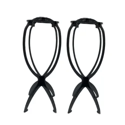 Salon - Quality Portable Wig & Hat Display Stand Set - 3 - Color, 36cm, 2pcs (36cm black - 2pcs)