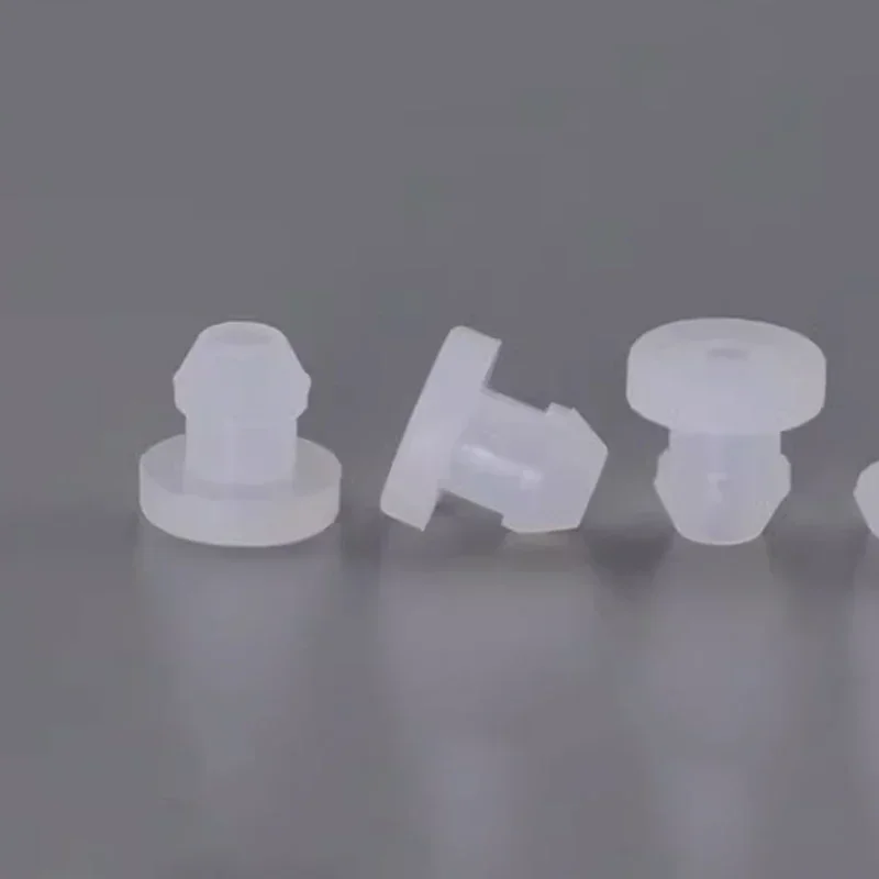Silicone Rubber Plugs Pipe End Cap Rubber Caps Silicone Rubber Caps 4.5mm-50.6mm Transparent Hole Plug Round Silicone Rubber Snap-on Grommet Hole Plugs End Caps Bung Wire Cable Protect Bush