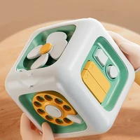 6-in-1 Montessori Sensory Busy Board Cube for Toddlers
