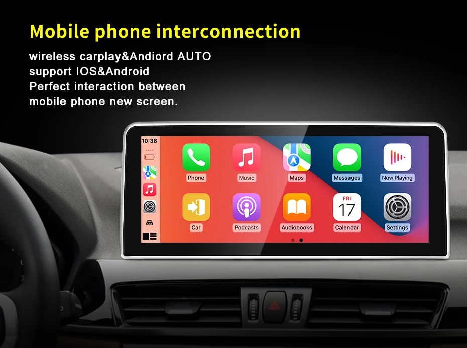 NEW ID8 Snapdragon665 8G 128G 12.3inch Carplay For BMW X1 F48 Multimedia Navi In