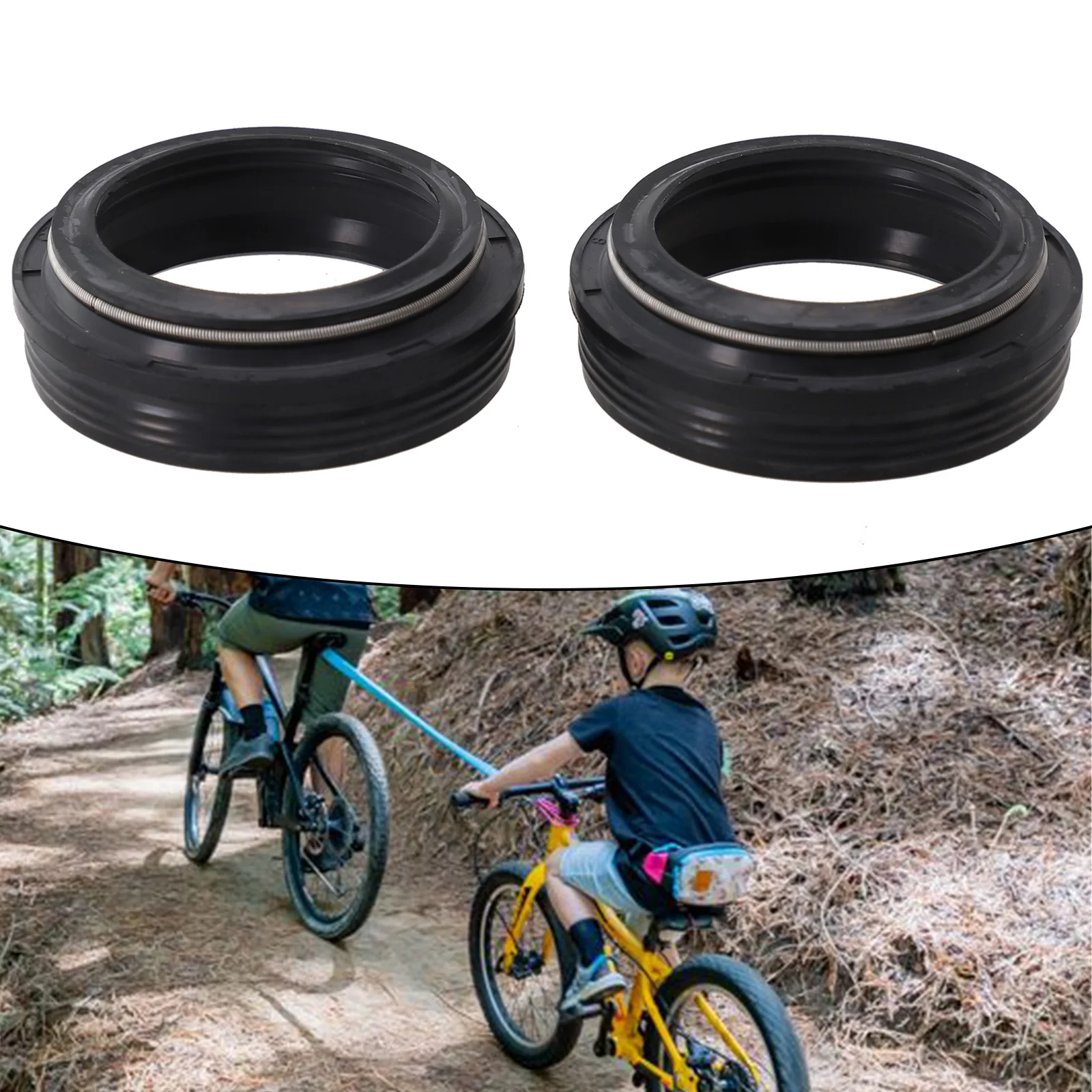 2 stücke Fahrrad Gabel Staubige Dichtung 28,6/30/32/34mm Staub Wischer Öl Dichtung Einstellung Kind Fahrrad Gabel Öl Dichtung Fahrrad Zubehör – Detail 9