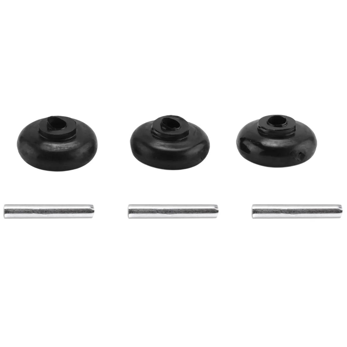 

3x Axles and Rollers Motorized Heads Small Shaft Wheels for Vacuum Cleaner Powerheads Replacement