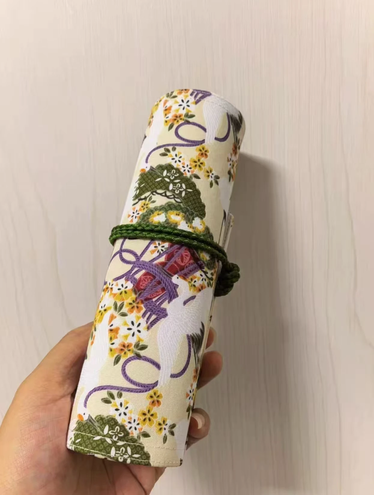 오리지널 DIY 고품질 수제 연필 케이스 5홀 8홀 롤업 연필 가방 문구류 보관 파우치