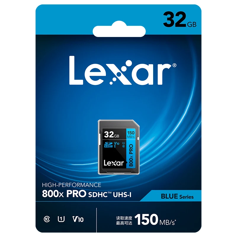 Lexar SD ī ÷ ޸ 뷮 32GB SDXC 800X , 4K V30   뷮 UHS-I ī, PC  ī޶