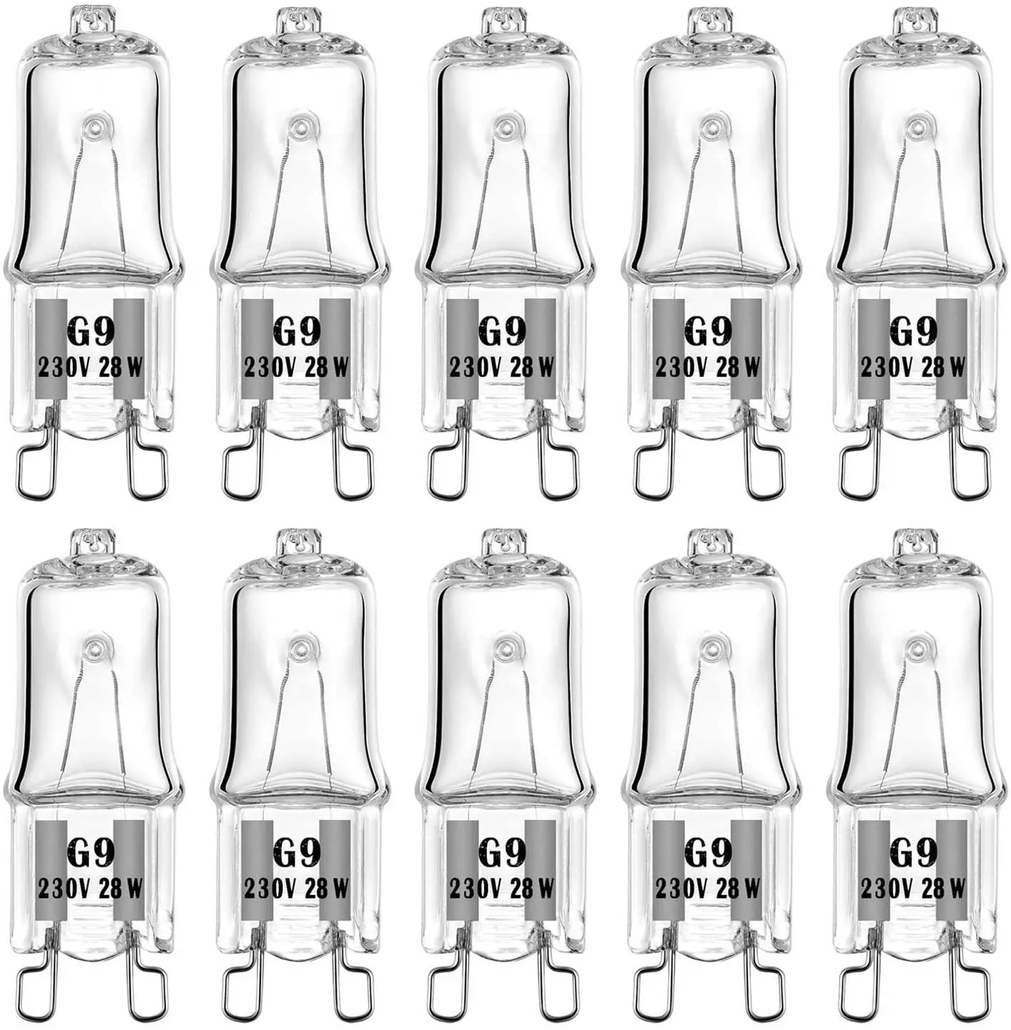 G9 halogen lamp beads C-class 230V 28W 42W halogen tungsten lamp beads oven bulb crystal lamp pin fl