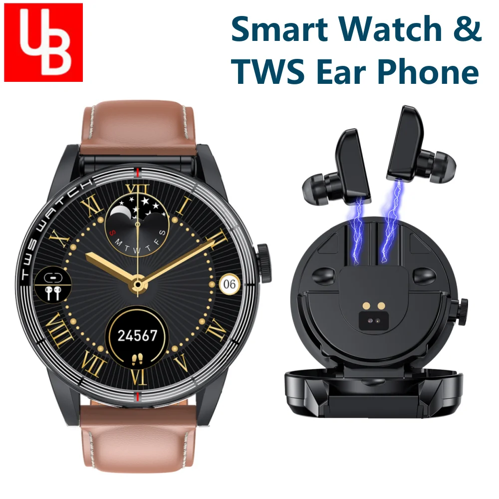 

Новинка 2023, умные часы TWS, наушники Bluetooth, наушники 2 в 1, умные часы для мужчин и женщин, спортивный фитнес-браслет, часы Android IOS