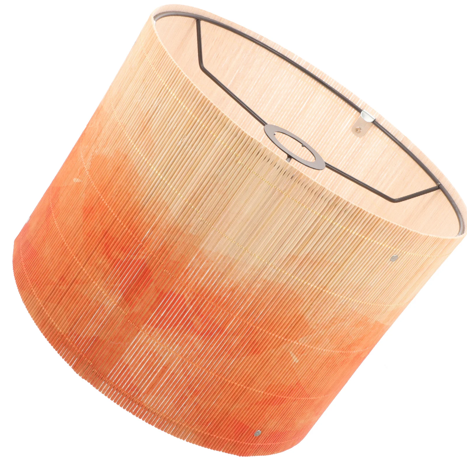 

Gradient Bamboo Lamp Shades E27 Chandelier Lampshade Vintage Drum Lamp Shade European Light Cover Decorative Lamp Shade Pendant