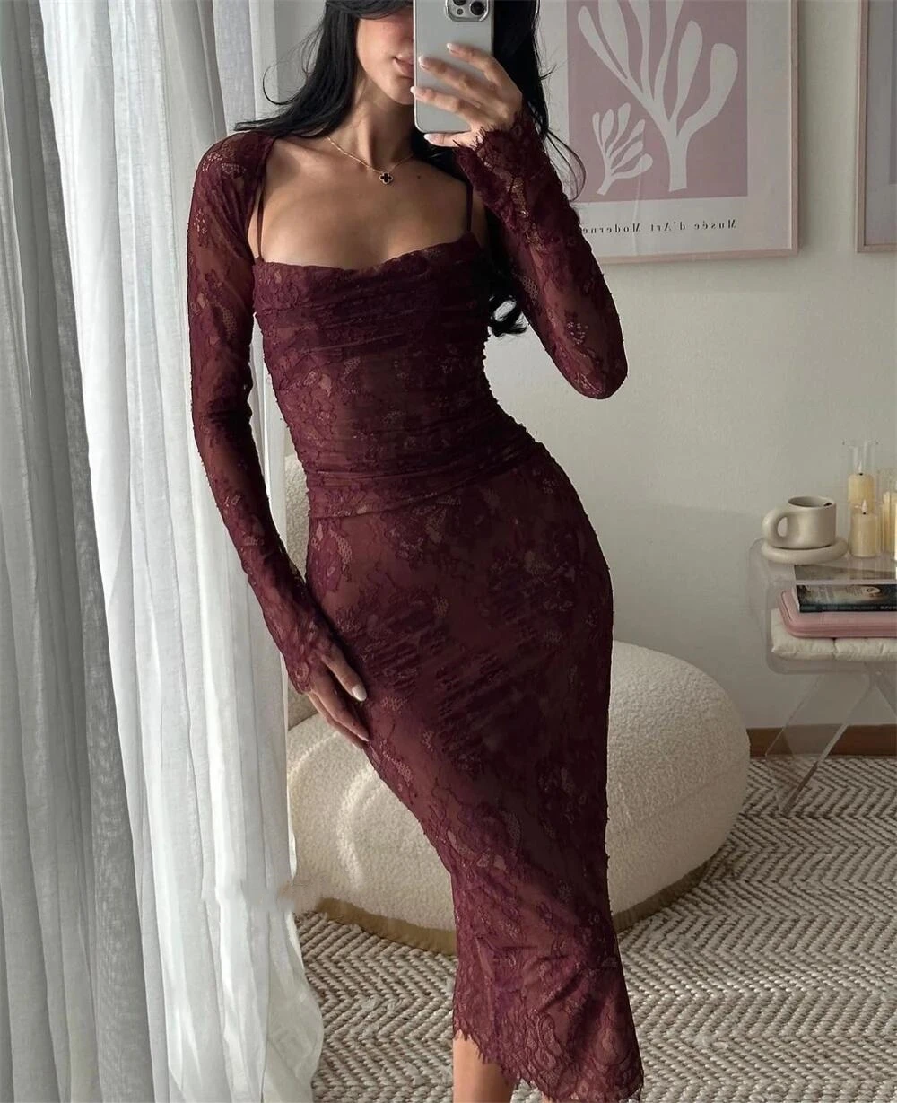 Соблазнительные кружевные платья-русалки